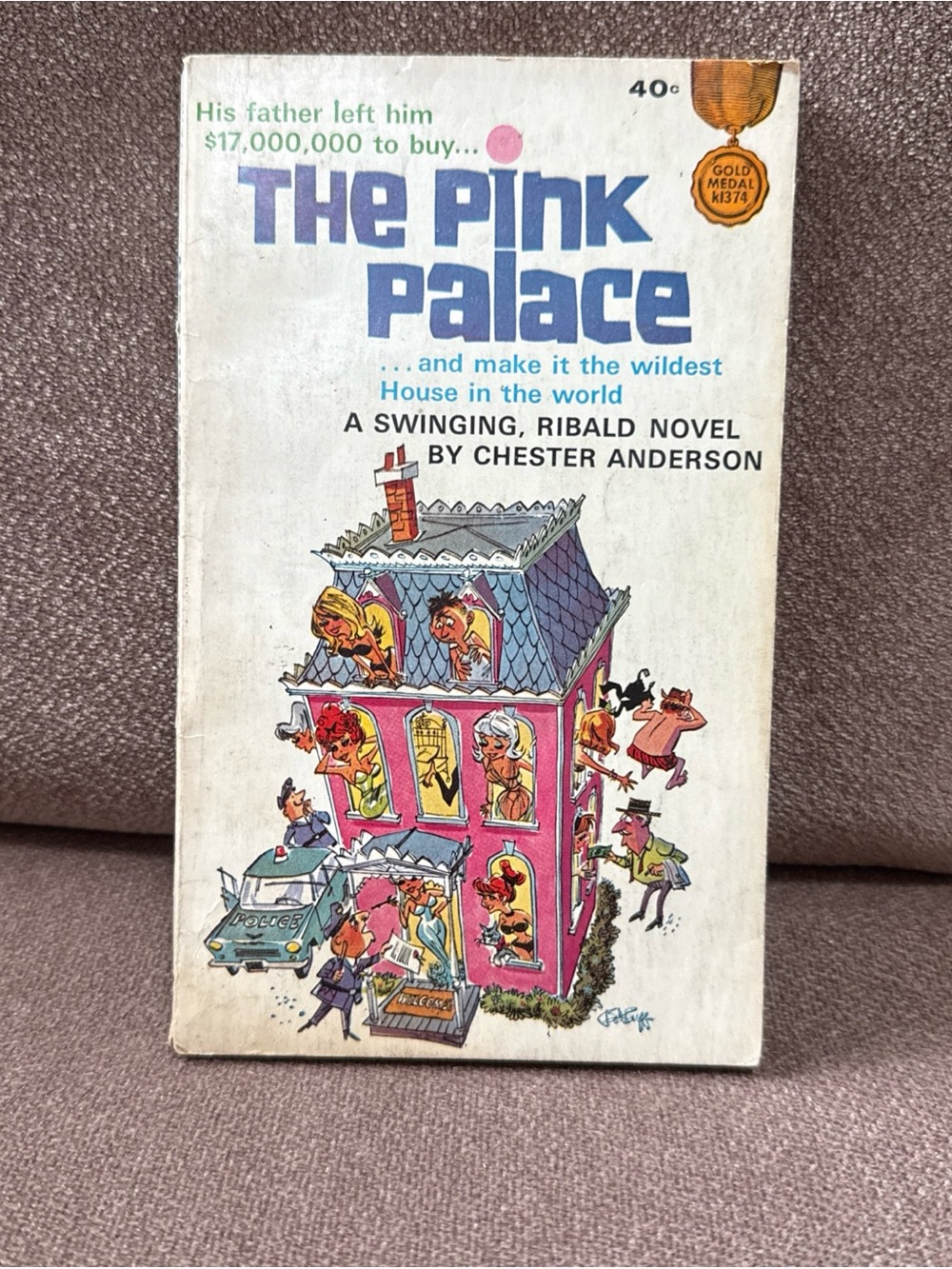 The Pink Palace Vintage Paperback Book - Pink Cover